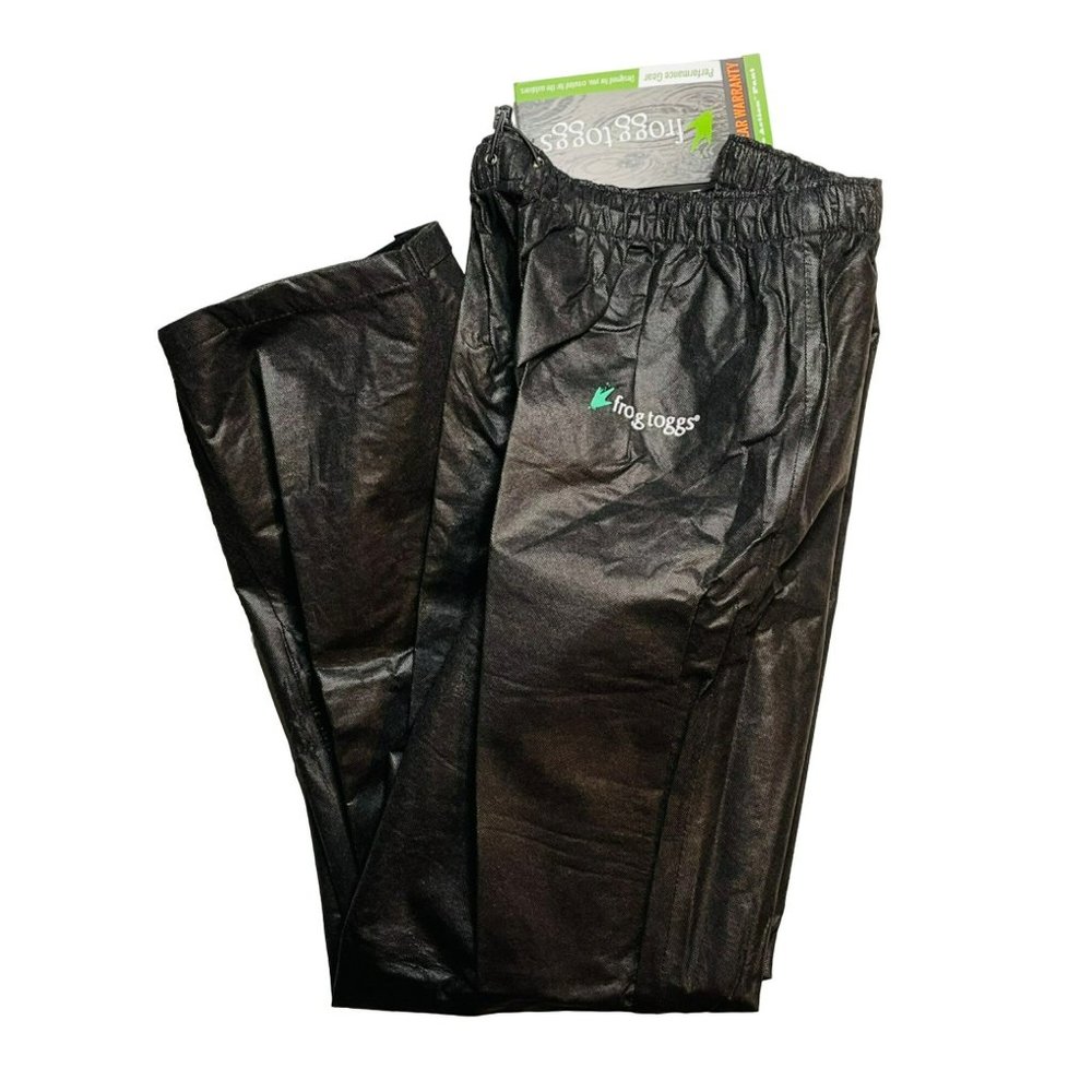 Frogg Toggs Size XL Men's Pro Action Rain Pants Black Performance Gear NWT